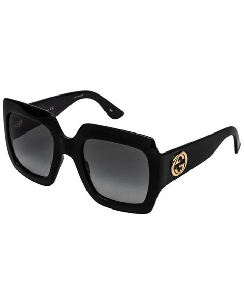 gucci square frame sunglasses replica|Gucci GG0053S Black Size 54mm .